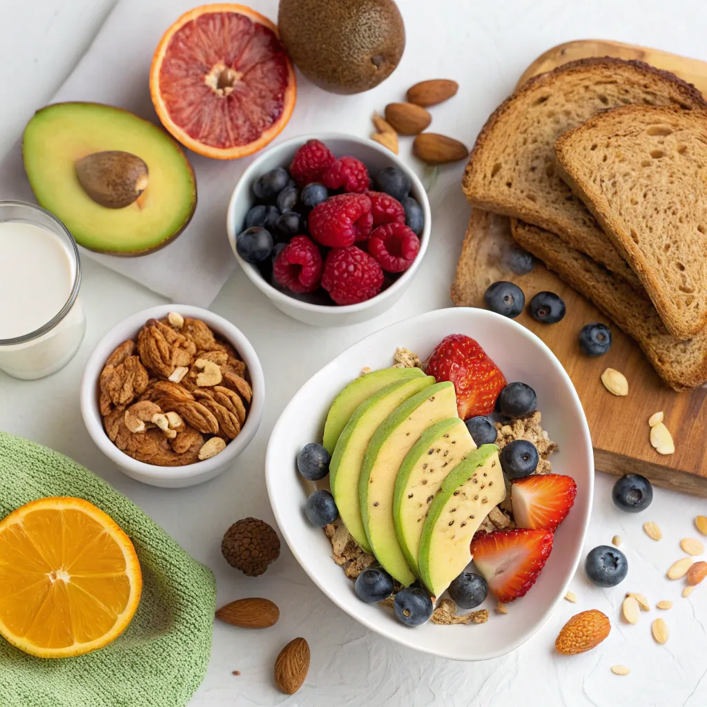 A vibrant display of healthy breakfast options